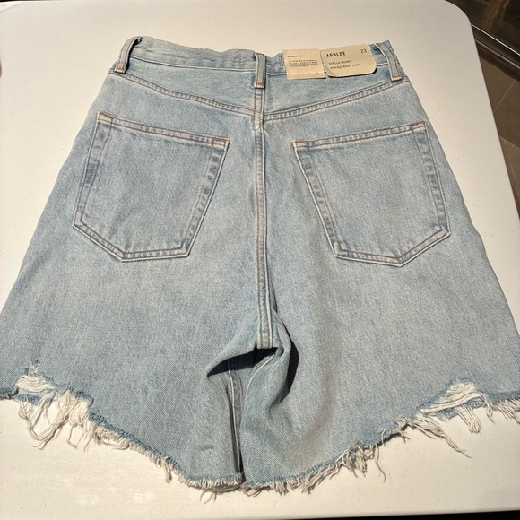 NWT Agolde Stella High Rise Baggy Shorts in Agreement Size 23 - Picture 12 of 15